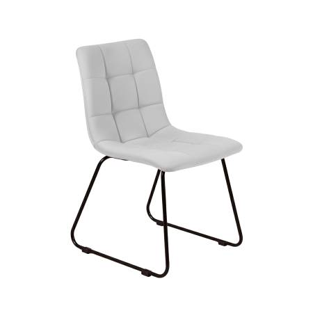 Стул Duo, комплект (2 шт), бархат светло-серый 04