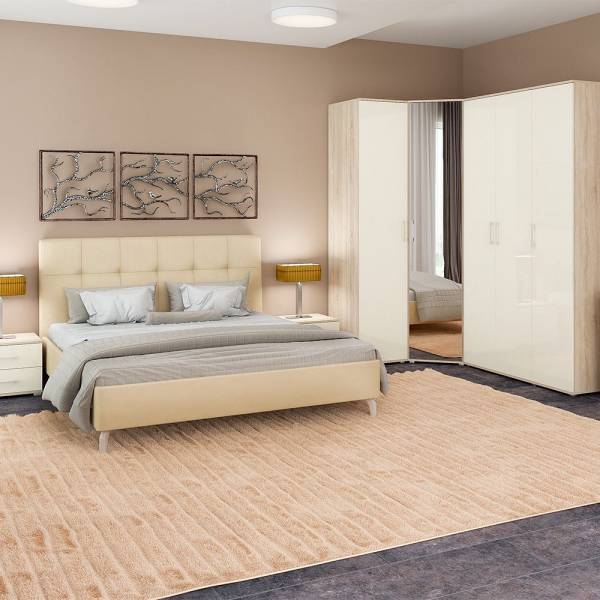 Шкаф угловой фасад зеркало СИЛЬВИЯ ШУ(зр)