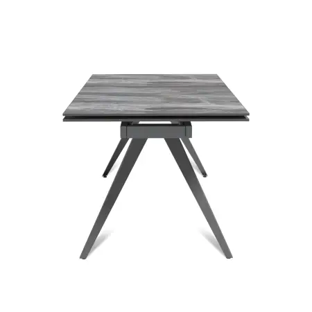 Стол раскладной Асти (160+40+40), керамика глянцевая Italian Light Grey