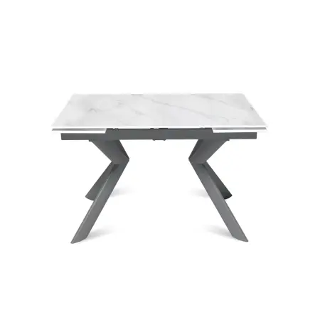 Стол раскладной Бридж (120+30+30), керамика матовая Snow Mountain Stone