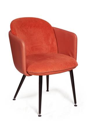 Стул с подлокотниками Phoenix (Феникс), ткань комбинированная с иск кожей