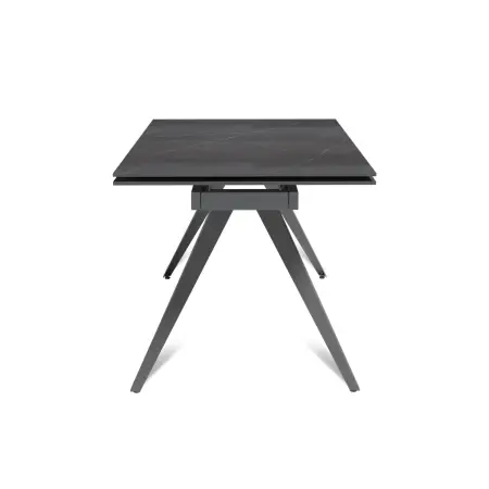 Стол раскладной Асти (140+40+40), керамика матовая Armani Grey matte