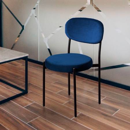 Стул Mason, бархат синий 29
