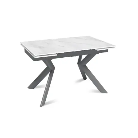 Стол раскладной Бридж (120+30+30), керамика матовая Snow Mountain Stone
