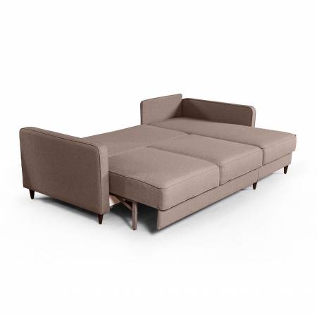 Oslo диван-кровать с шезлонгом рогожка серый