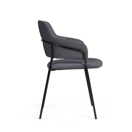 Стул Бриз, бархат серый 27