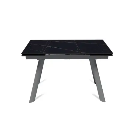 Стол раскладной Stone (120+30+30), керамика матовая Black Gold