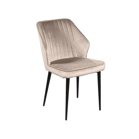 Стул Berg, комплект (4шт), бархат пепельно-бежевый 25