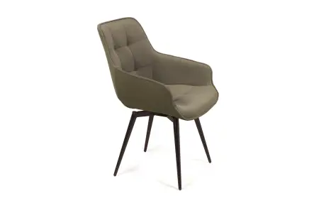 Стул Капри поворотный 360 градусов комплект (4 шт), бархат matte 65 / опора конус