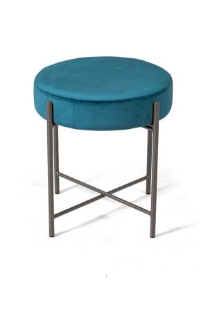 Пуф Дастин, основание антрацит, бархат 87