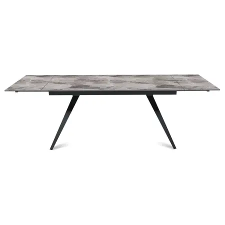 Стол раскладной Асти (160+40+40), керамика глянцевая Italian Dark Grey