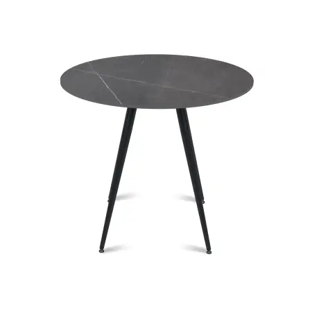 Стол круглый НИК 80, керамика керамика матовая Armani Grey