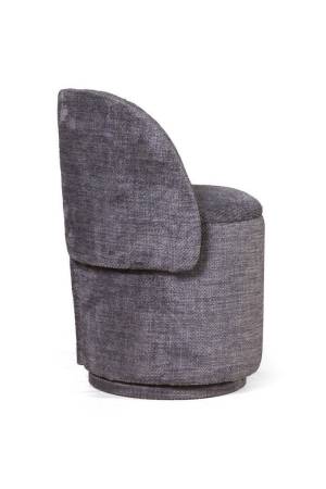 Бабл пуф с кручением, микромех Rozy dark grey