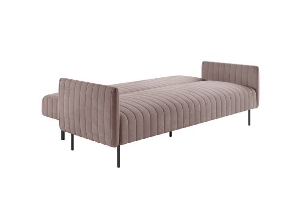 Baccara диван-кровать трехместный прямой с подлокотниками, бархат 17