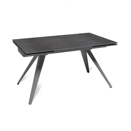 Стол раскладной Асти (140+40+40), керамика матовая Armani Grey matte