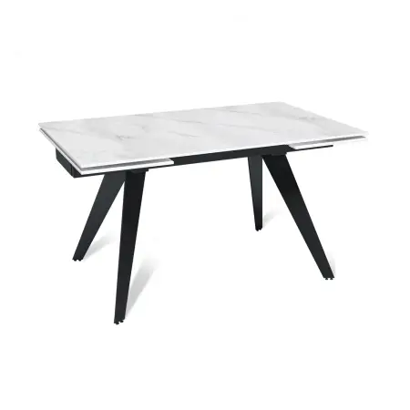 Стол раскладной Рейн (140+40+40), керамика матовая Snow Mountain Stone