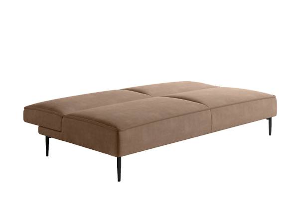 Este диван-кровать трехместный, прямой, без подлокотников, бархат коричневый 12