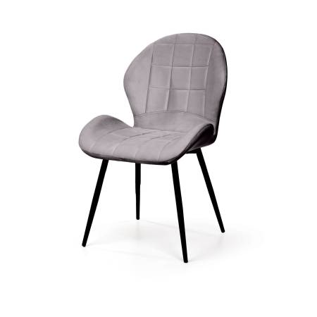Стул Ральф, бархат светло-серый 26