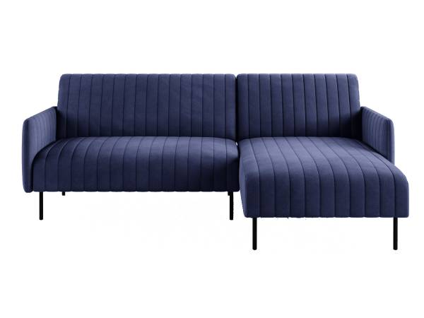 Baccara диван-кровать с шезлонгом, с подлокотниками, бархат 81