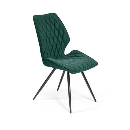 Стул Флеш ромб, бархат зеленый 19