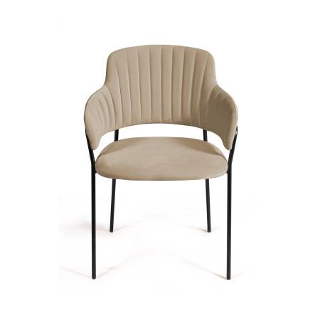 Стул Бриз, бархат бежевый 5