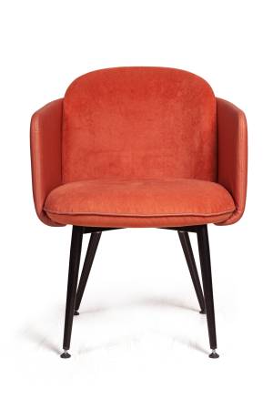 Стул с подлокотниками Phoenix (Феникс), ткань комбинированная с иск кожей