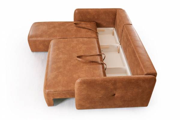 Shanghai (Декор Compact) диван-кровать с шезлонгом, механизм "Еврокнижка"