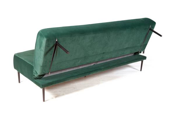 Seattle диван-кровать прямой, без подлокотников, бархат зеленый 19