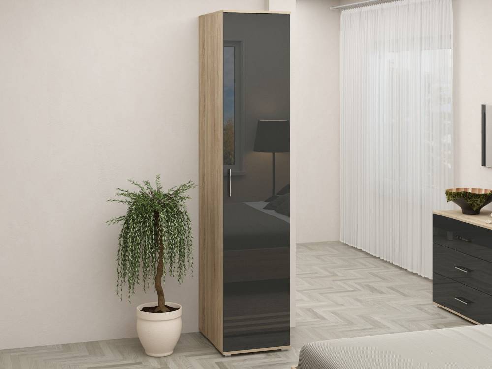 Шкаф для одежды SILVIA, ШО-01(г), фасад глянцевый