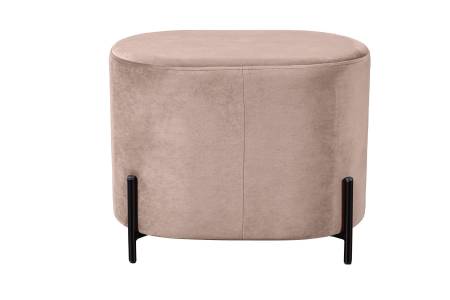 Пуф Феликс овальный, бархат бежевый 5