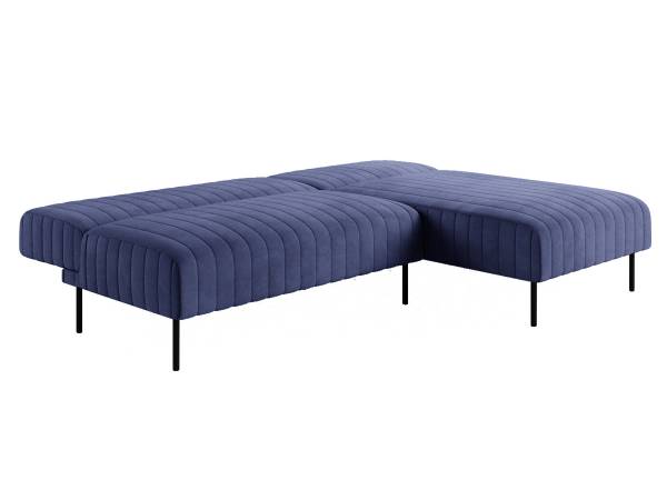 Baccara диван-кровать с шезлонгом, без подлокотников, бархат 81