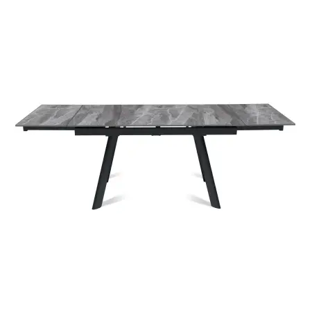 Стол раскладной Stone (140+40+40), керамика глянцевая Italian Light Grey