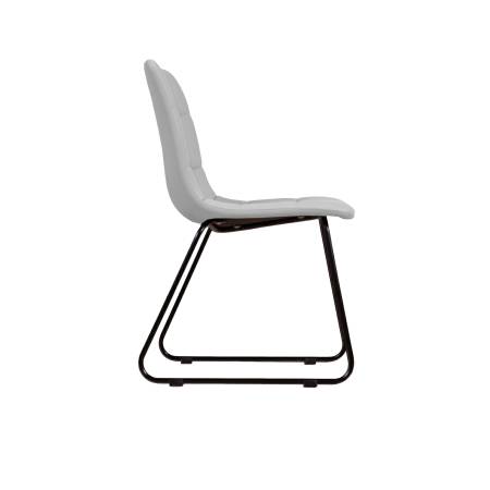 Стул Duo, комплект (2 шт), бархат светло-серый 04