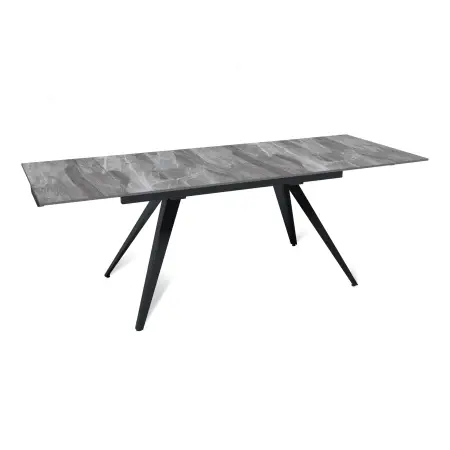 Стол раскладной Асти (140+40+40), керамика глянцевая Italian Light Grey
