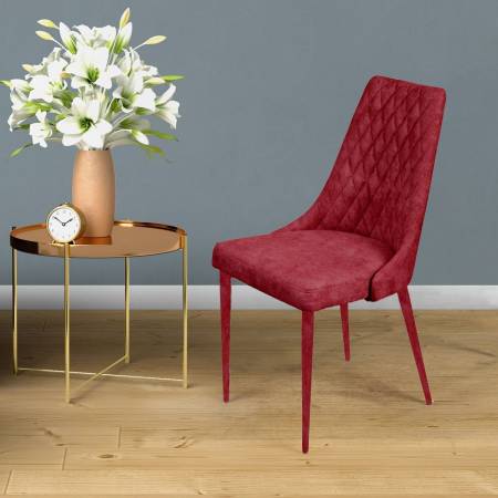 Стул Коннор люкс, бархат винно-красный 16/конус