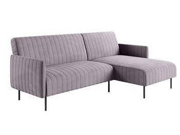 Baccara диван-кровать с шезлонгом, с подлокотниками, бархат 04