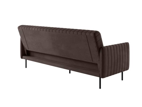 Baccara диван-кровать трехместный прямой с подлокотниками, бархат 13