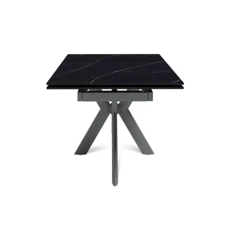 Стол раскладной Стронг (160+40+40), керамика матовая Black Gold