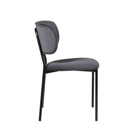 Стул Фрост, бархат серый 27