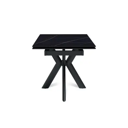 Стол раскладной Стронг (120+30+30), керамика матовая Black Gold