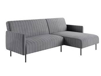 Baccara диван-кровать с шезлонгом, с подлокотниками, бархат 03