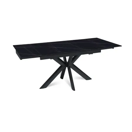 Стол раскладной Стронг (120+30+30), керамика матовая Black Gold