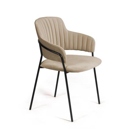 Стул Бриз, бархат бежевый 5