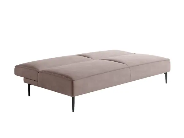 Este диван-кровать трехместный, прямой, без подлокотников, бархат 17