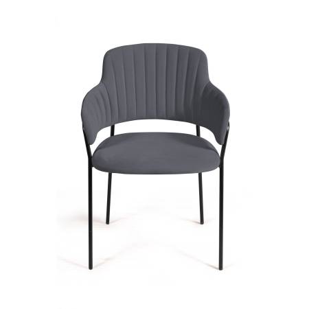 Стул Бриз, бархат серый 27