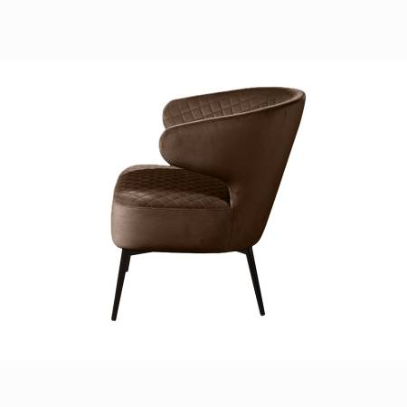 Кресло Ричард ромб, бархат коричневый 12