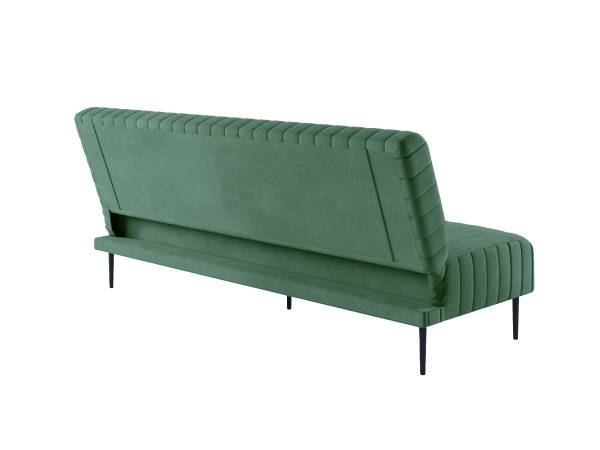 Baccara диван-кровать трехместный прямой без подлокотников, бархат зеленый 19