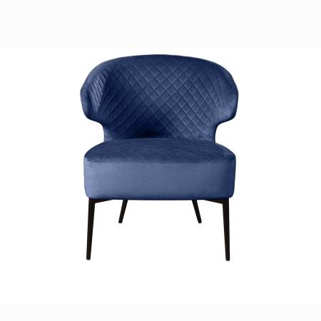 Кресло Richard ромб, бархат синий 29