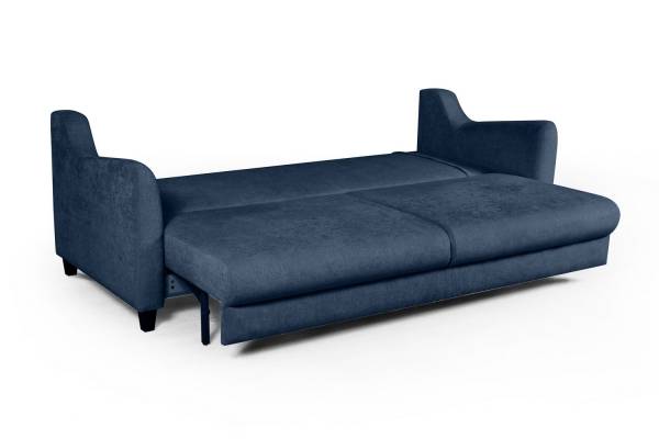 Stockholm диван-кровать прямой велюр синий