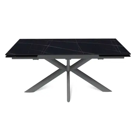 Стол раскладной Стронг (160+40+40), керамика матовая Black Gold